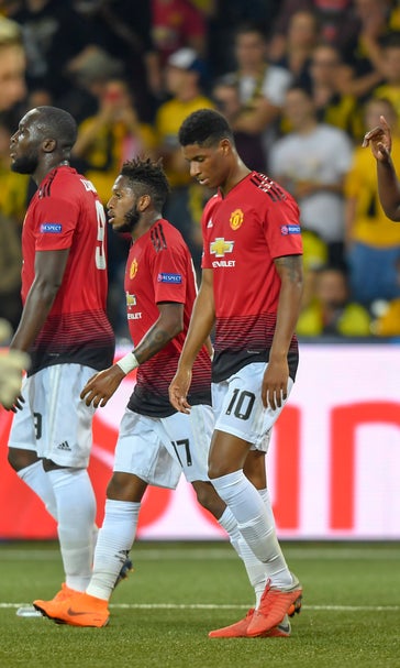 Pogba scores 2 in Man United's 3-0 win at Young Boys